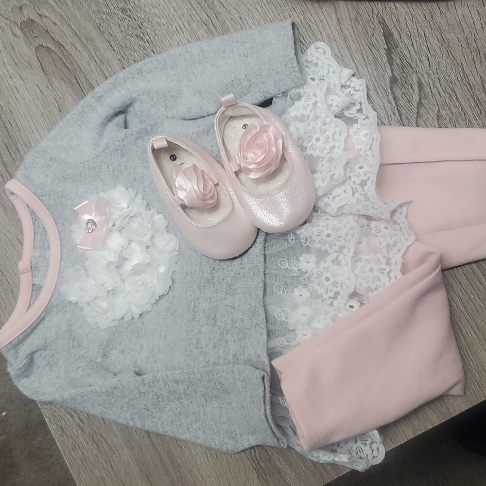 Nanette Baby 6-9M 2PC outfit